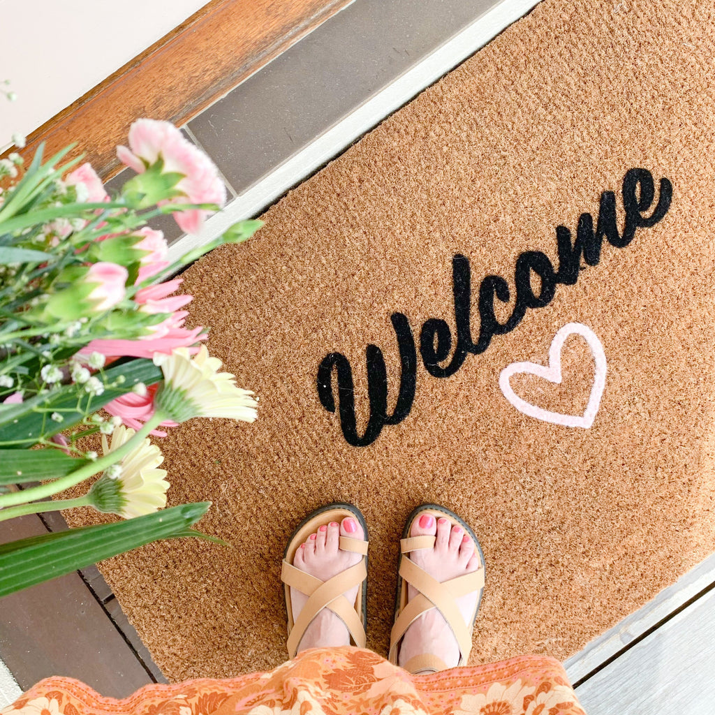 Welcome with Love Doormat Embossed - NZ