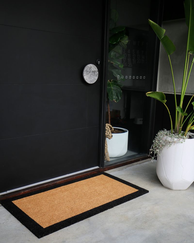 Classic Black Border Doormat - NZ