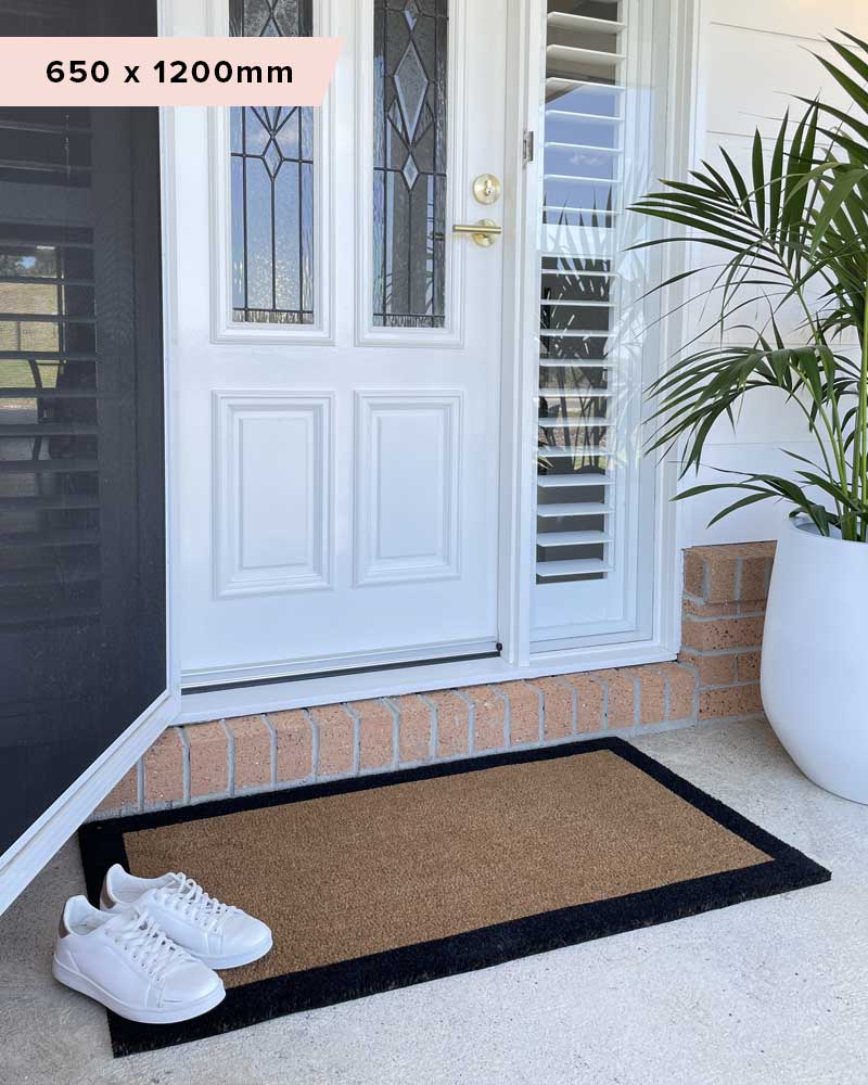 Classic Black Border Doormat - NZ