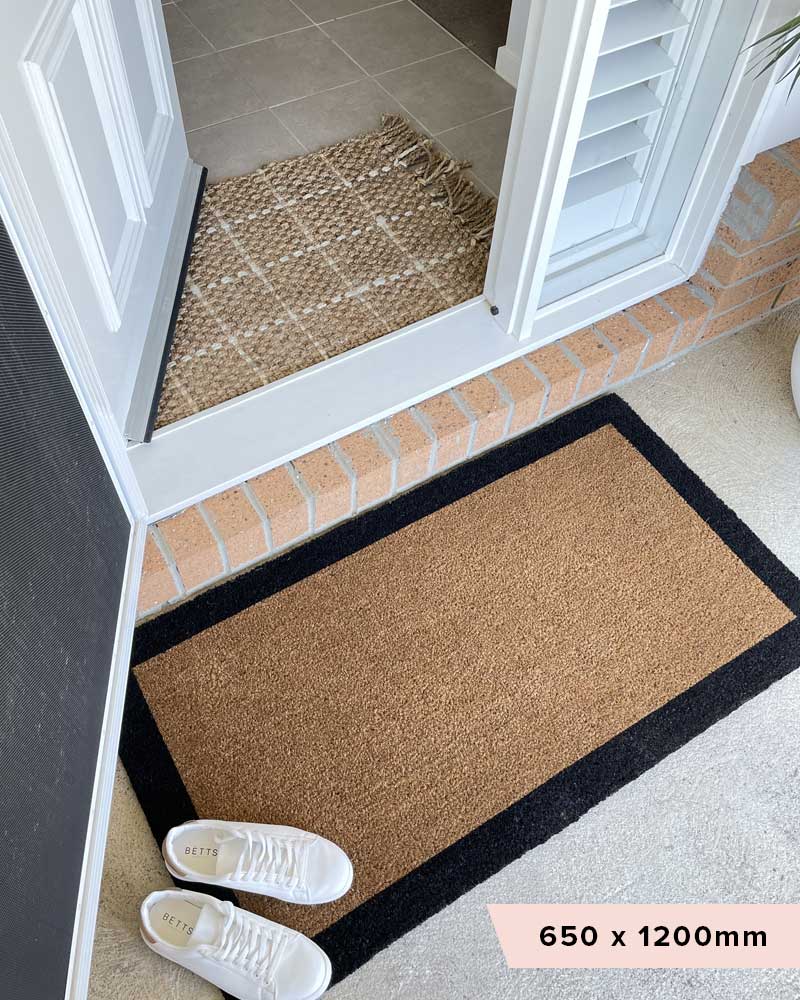 Classic Black Border Doormat - NZ