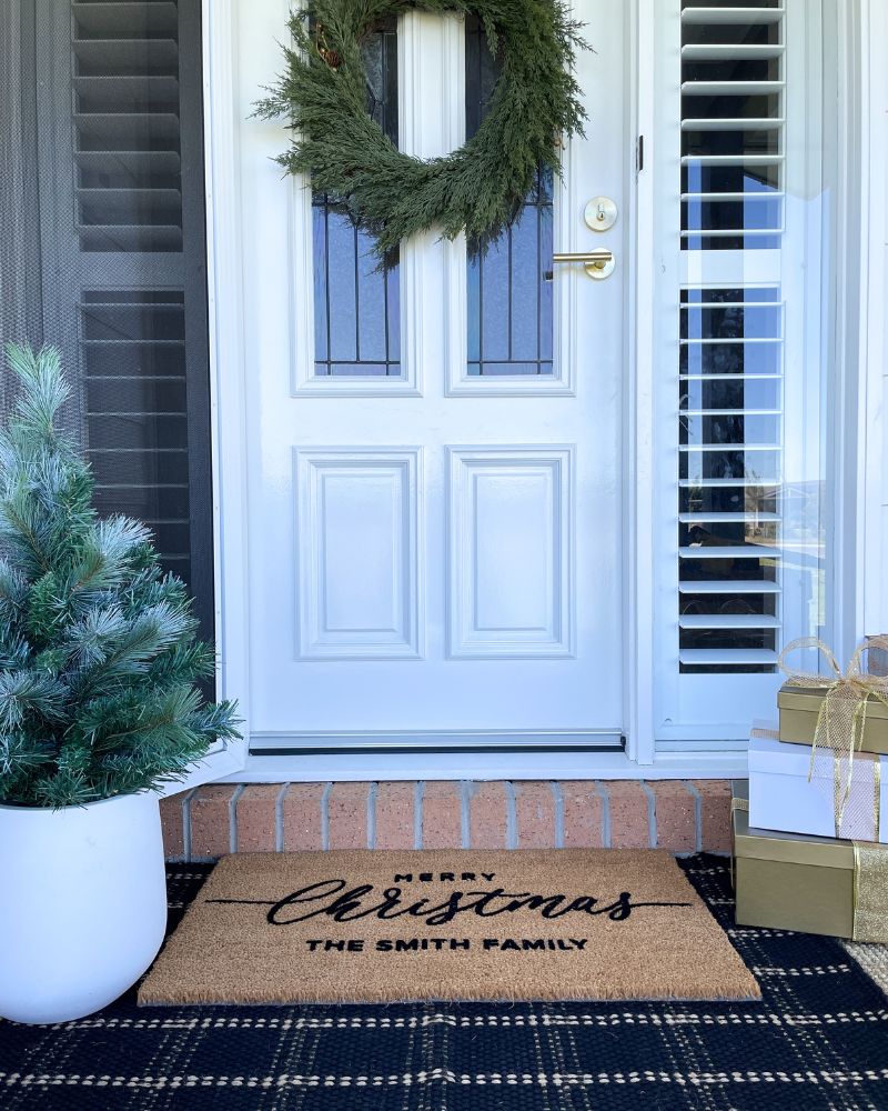 Custom Merry Christmas Doormat