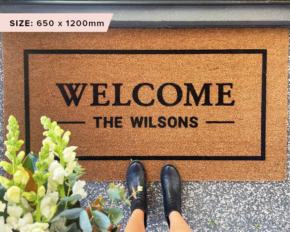 Classic Welcome Custom Doormat