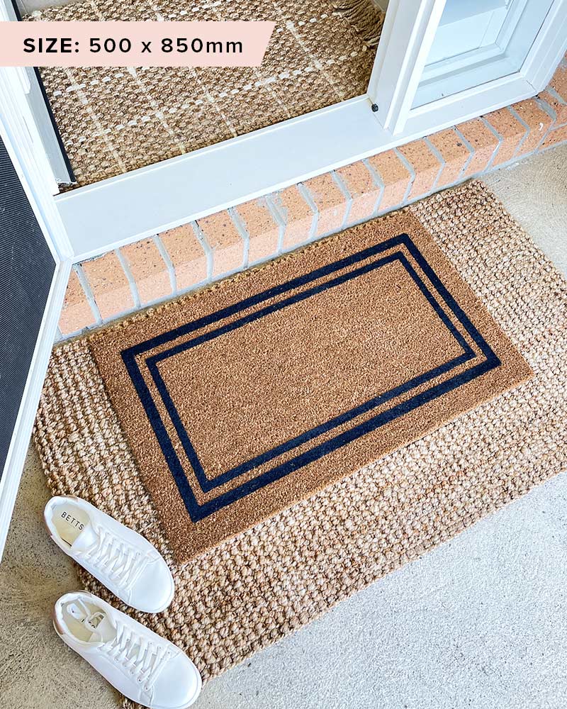 Embossed Double Border Doormat - NZ