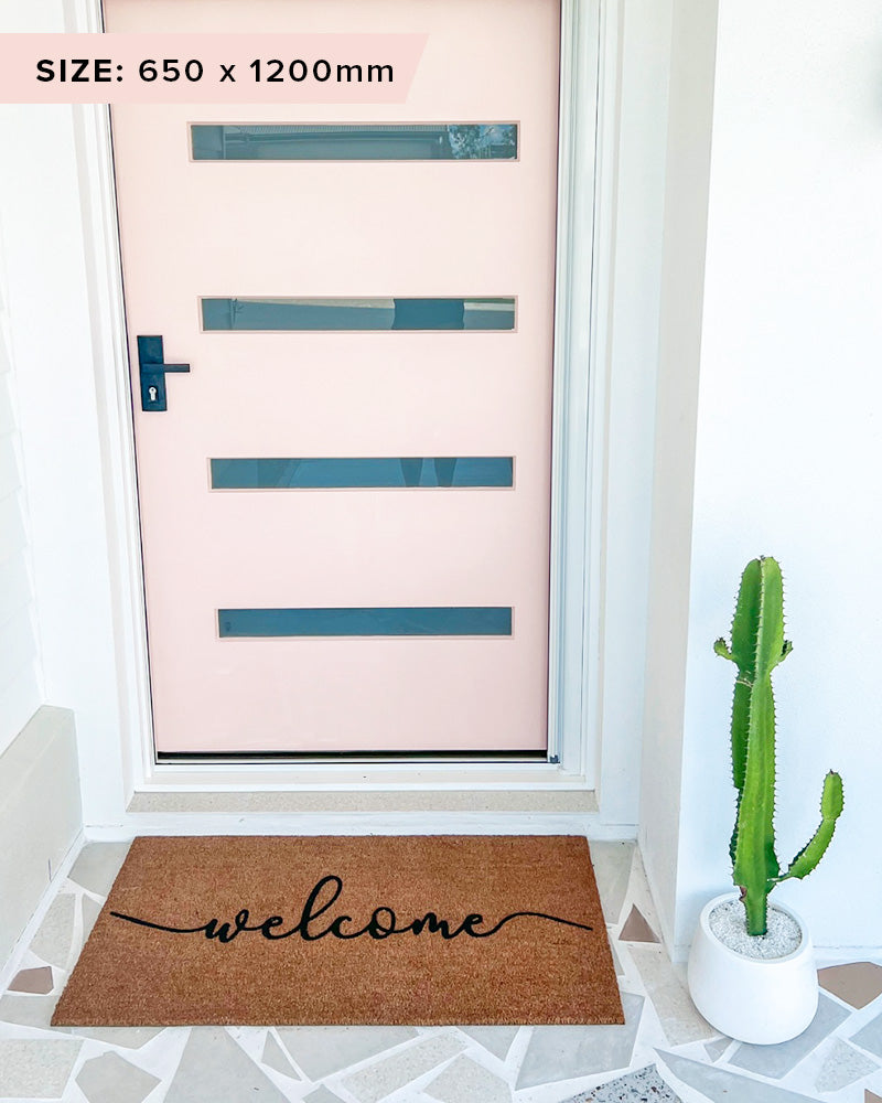 Welcome Doormat Embossed - NZ