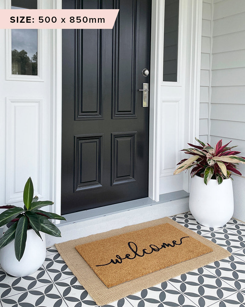 Welcome Doormat Embossed - NZ