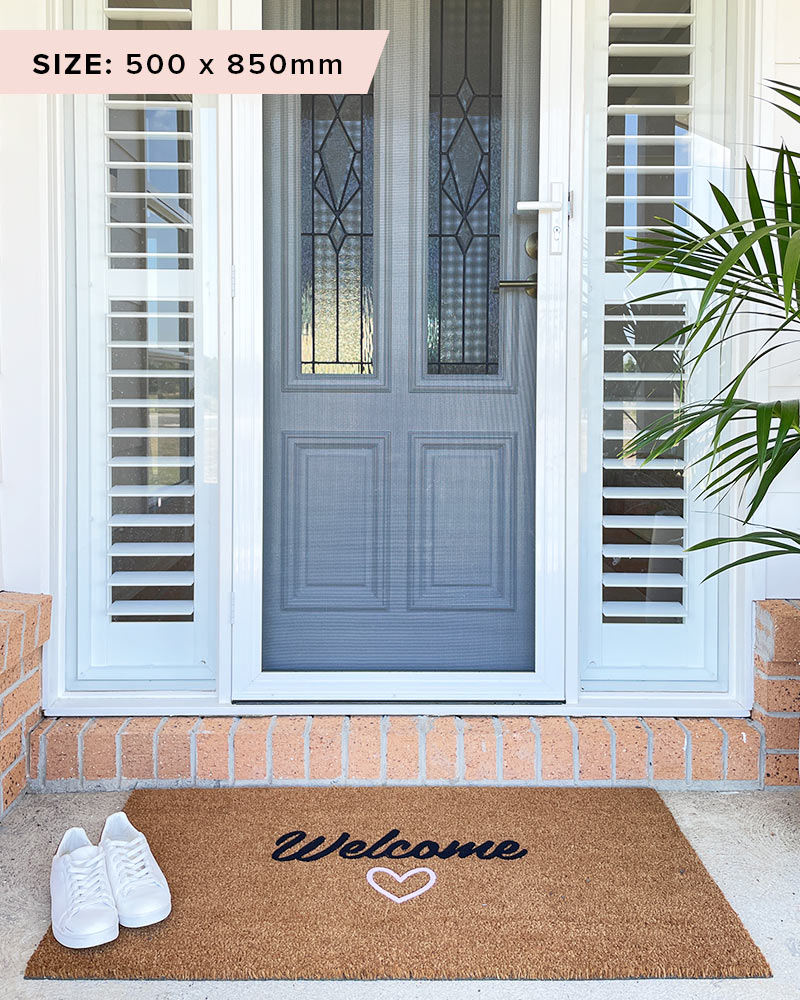 Welcome with Love Doormat Embossed - NZ