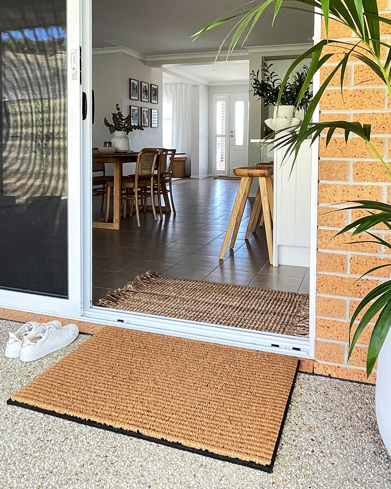 Durable Ribbed Coir Doormat - NZ