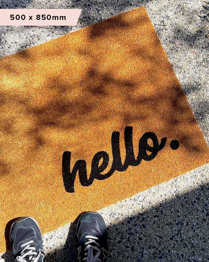Hello Doormat Embossed - NZ