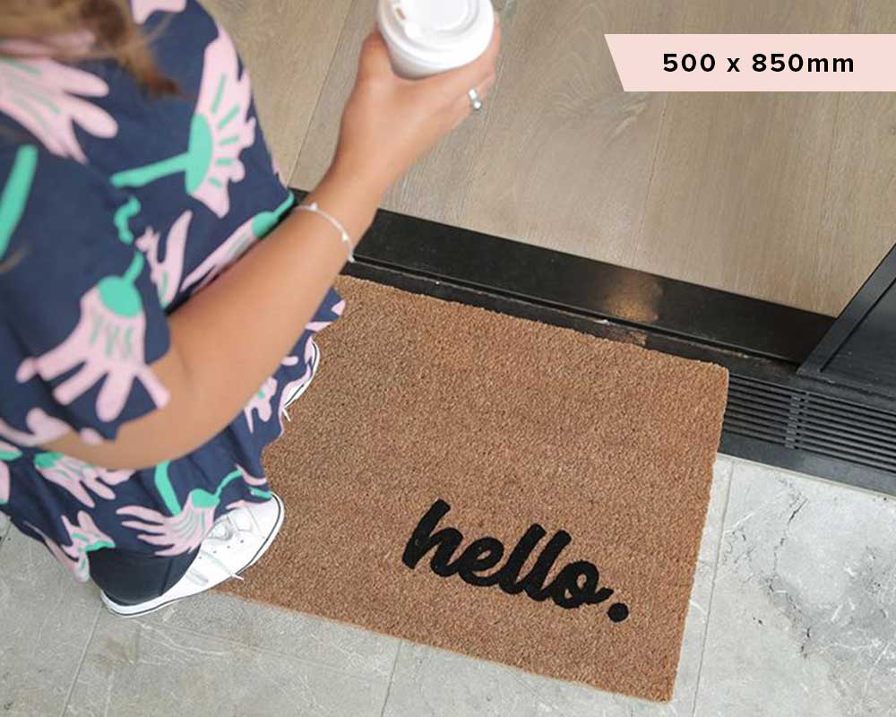 Hello Doormat Embossed - NZ