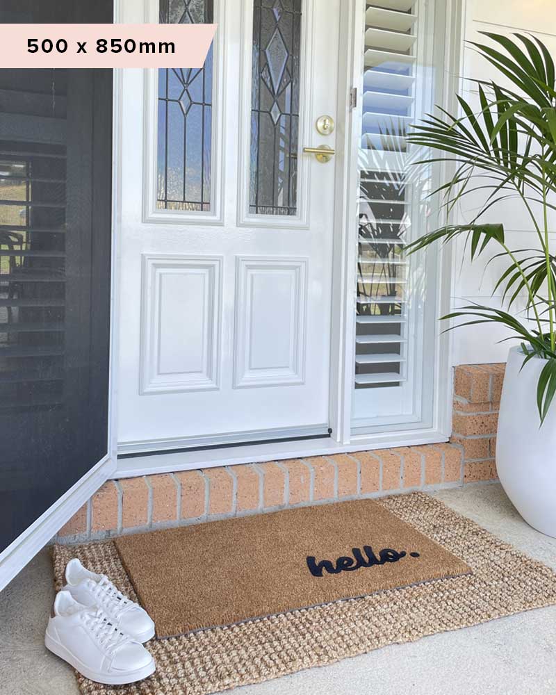 Hello Doormat Embossed - NZ