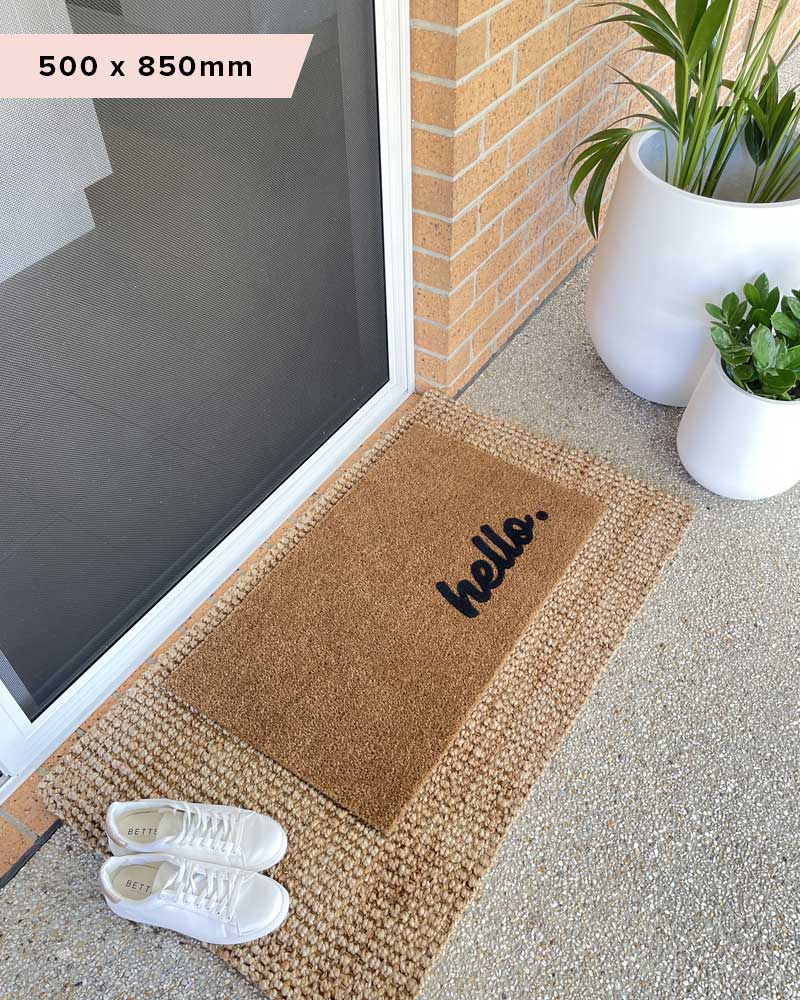 Hello Doormat Embossed - NZ