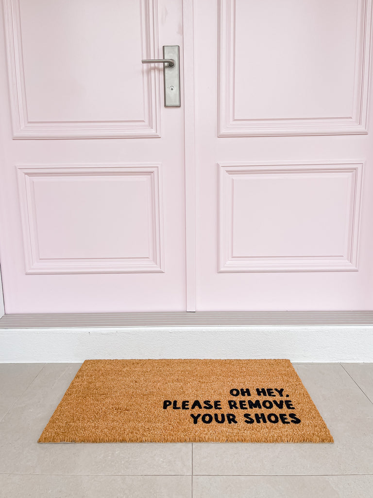 Please Remove Your Shoes Doormat Embossed - NZ