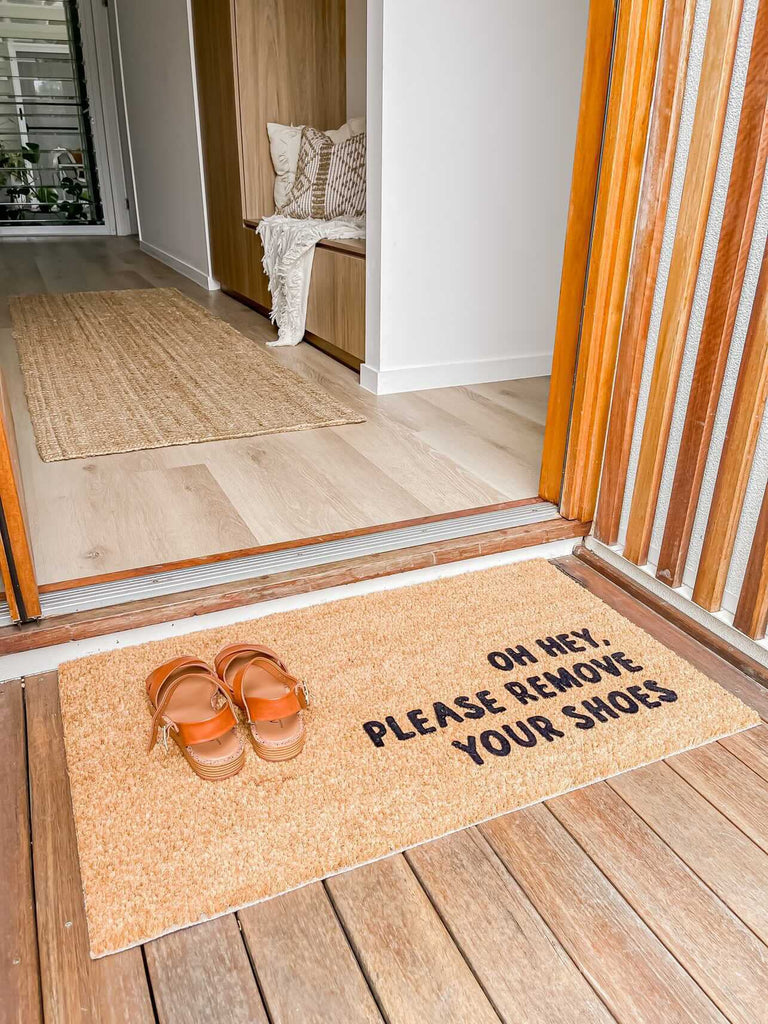 Please Remove Your Shoes Doormat Embossed - NZ