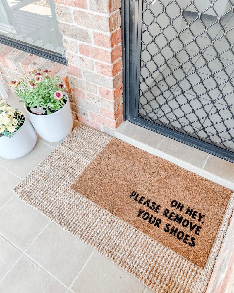 Please Remove Your Shoes Doormat Embossed - NZ