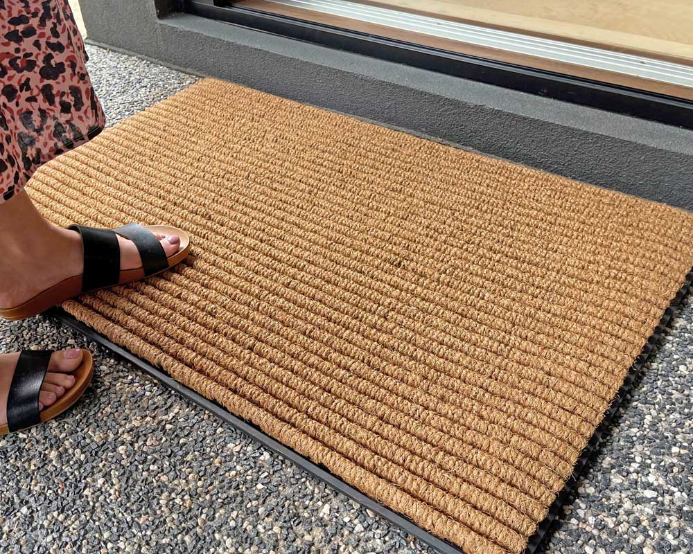 Durable Ribbed Coir Doormat - NZ