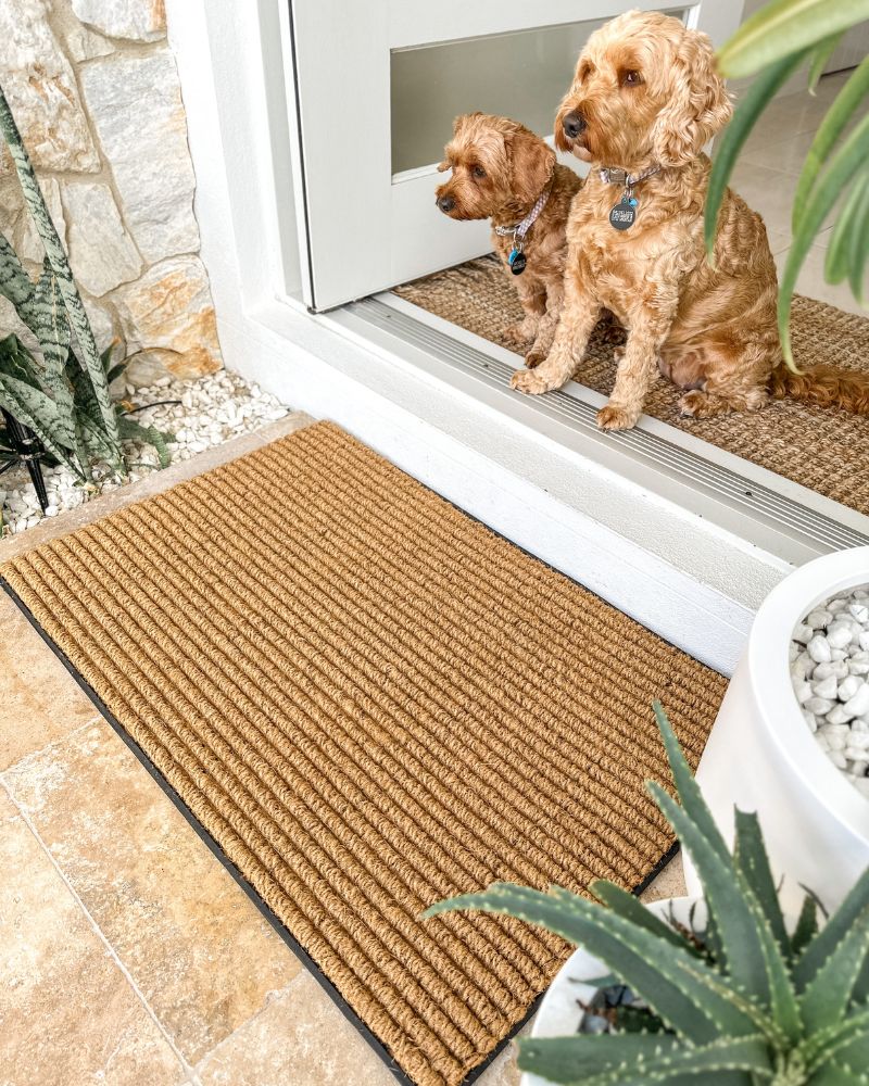 Durable Ribbed Coir Doormat - NZ