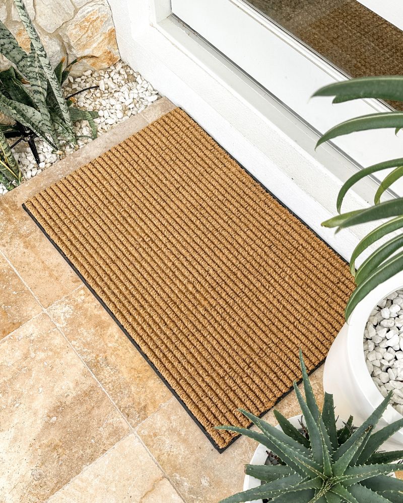 Durable Ribbed Coir Doormat - NZ