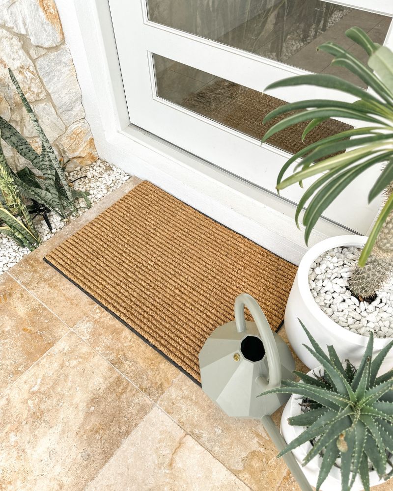 Durable Ribbed Coir Doormat - NZ