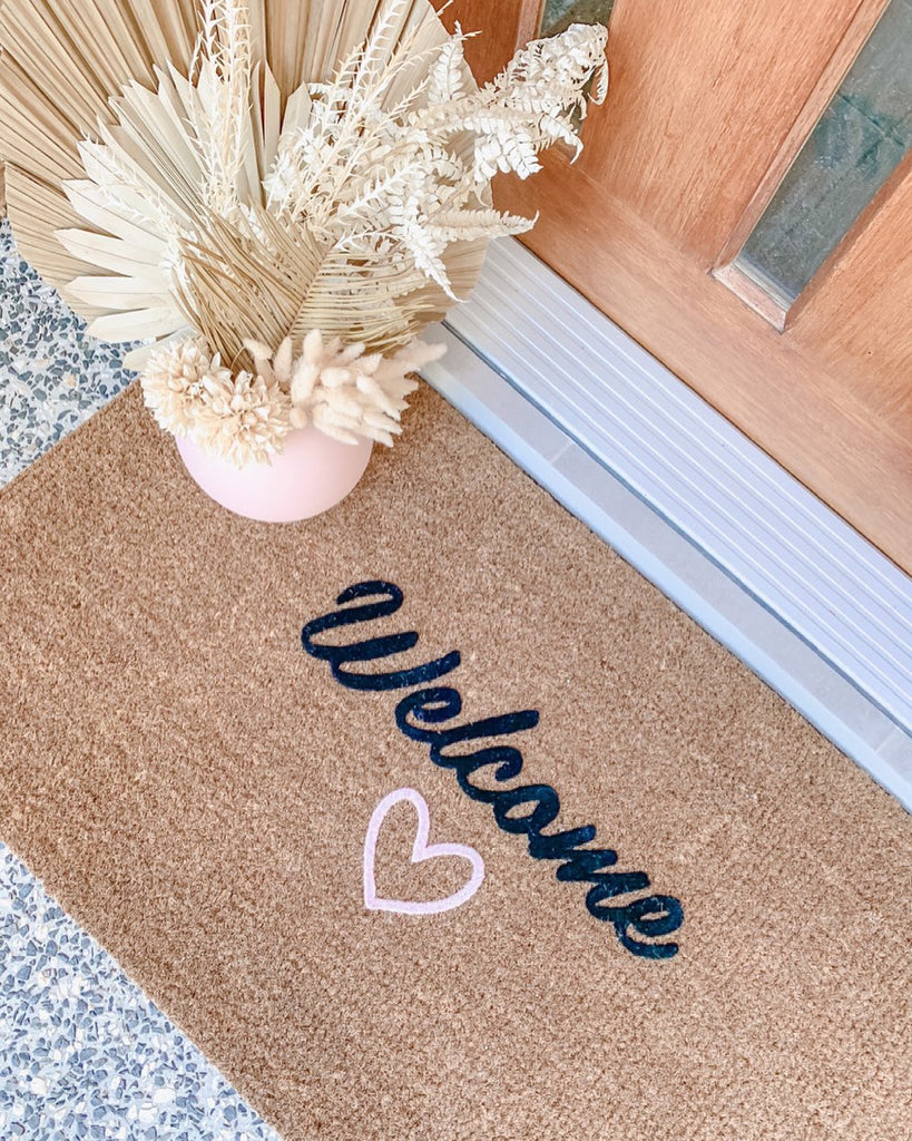 Welcome with Love Doormat Embossed - NZ