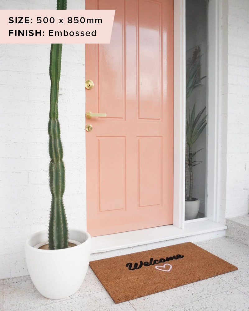 Welcome with Love Doormat Embossed - NZ