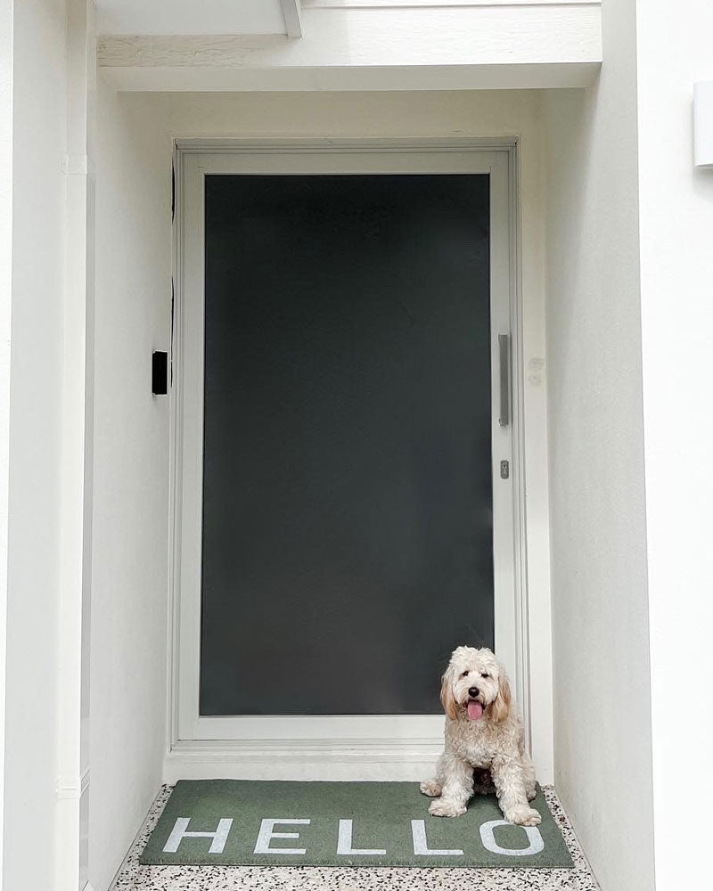 Hello Doormat - Eucalyptus - NZ