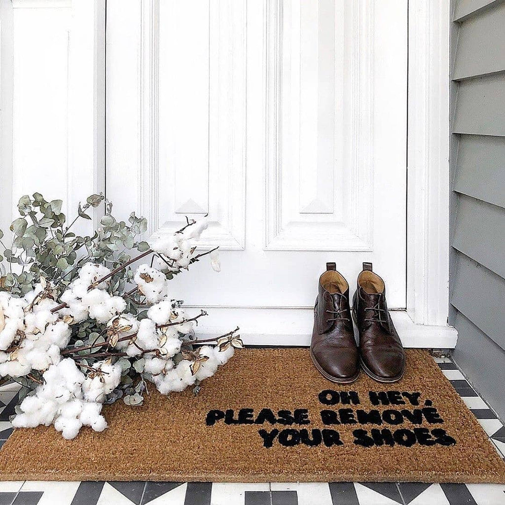 Please Remove Your Shoes Doormat Embossed - NZ