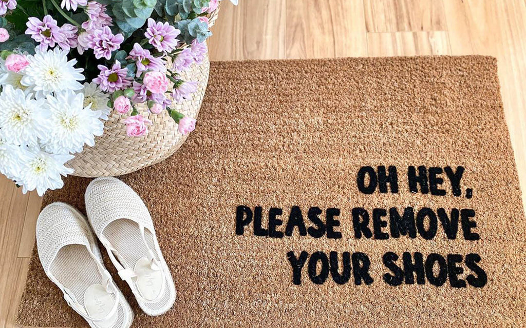 Please Remove Your Shoes Doormat Embossed - NZ