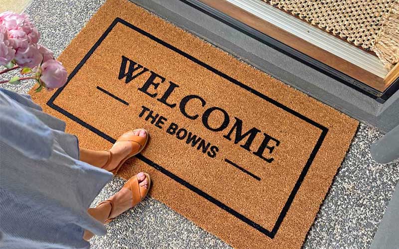 Classic Welcome Custom Doormat