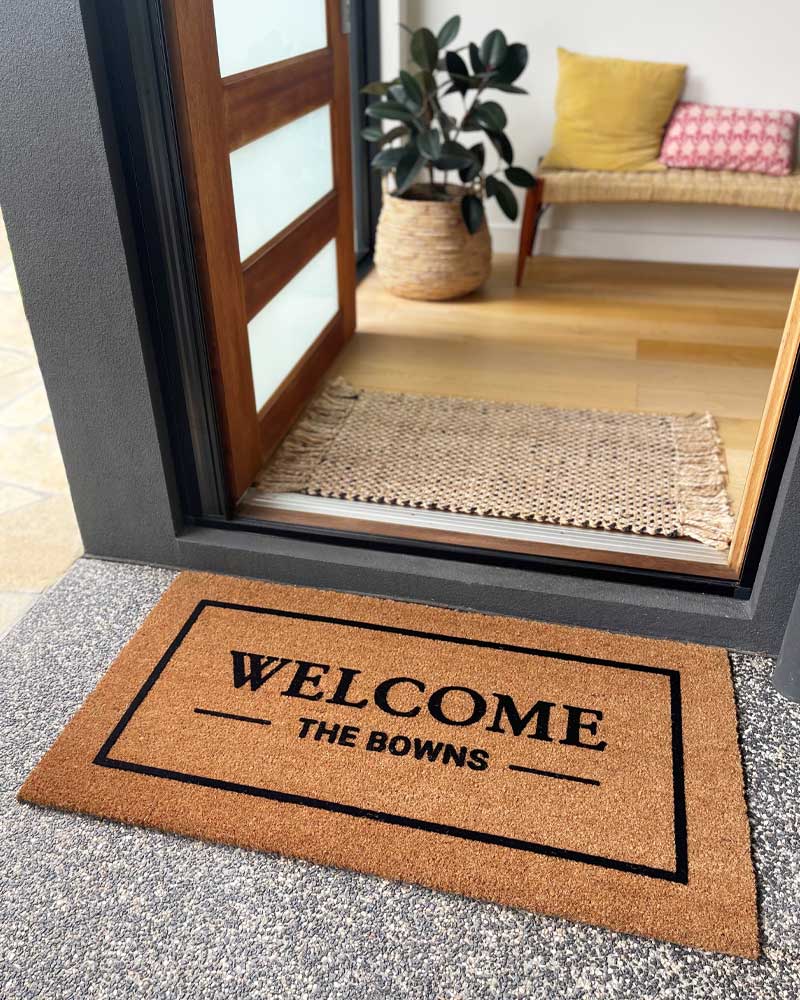 Classic Welcome Custom Doormat