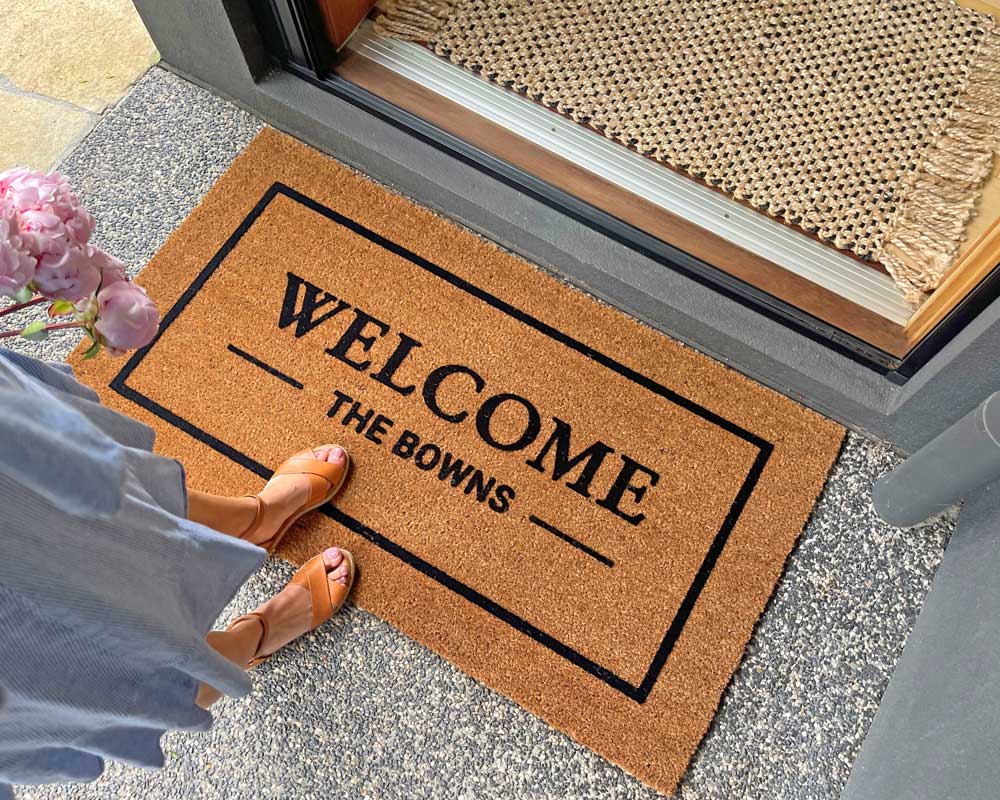 Classic Welcome Custom Doormat